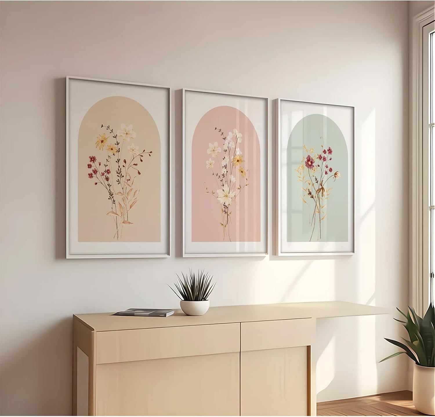 Floral Wall Art Set, Botanical Prints