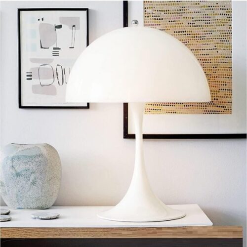Mushroom Shaped Bedside Table Lamp for Bedroom, Creative Decorative Small Night Lamp with Warm Atmosphere Light