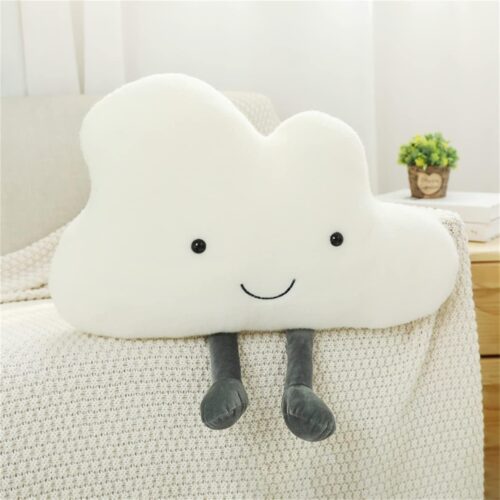 Cute Cloud Shaped Home Plush Pillow for Car Headrest and Decorative Cushion Use