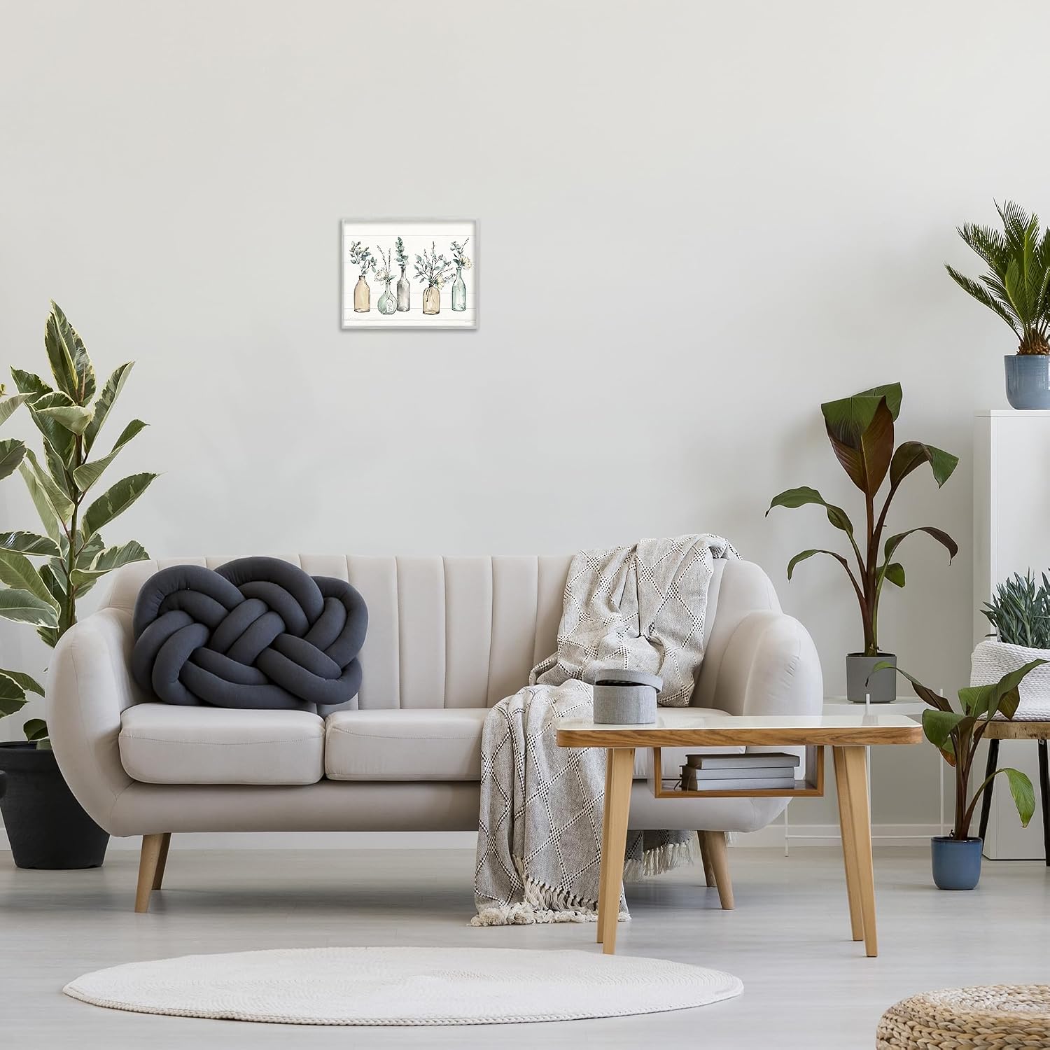 Bottles and Plants Canvas Wall Art