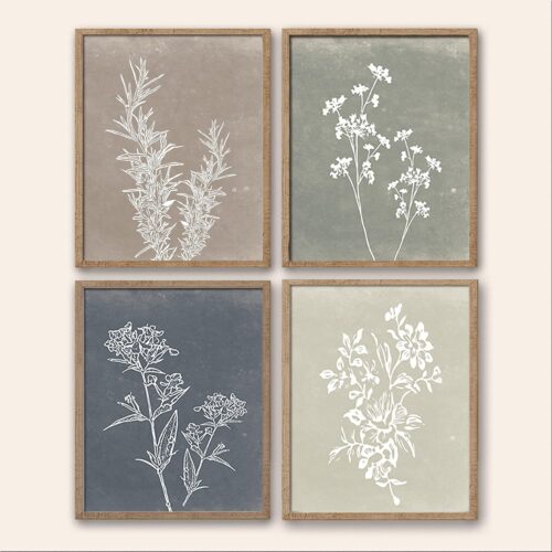 Botanical Wall Art Set