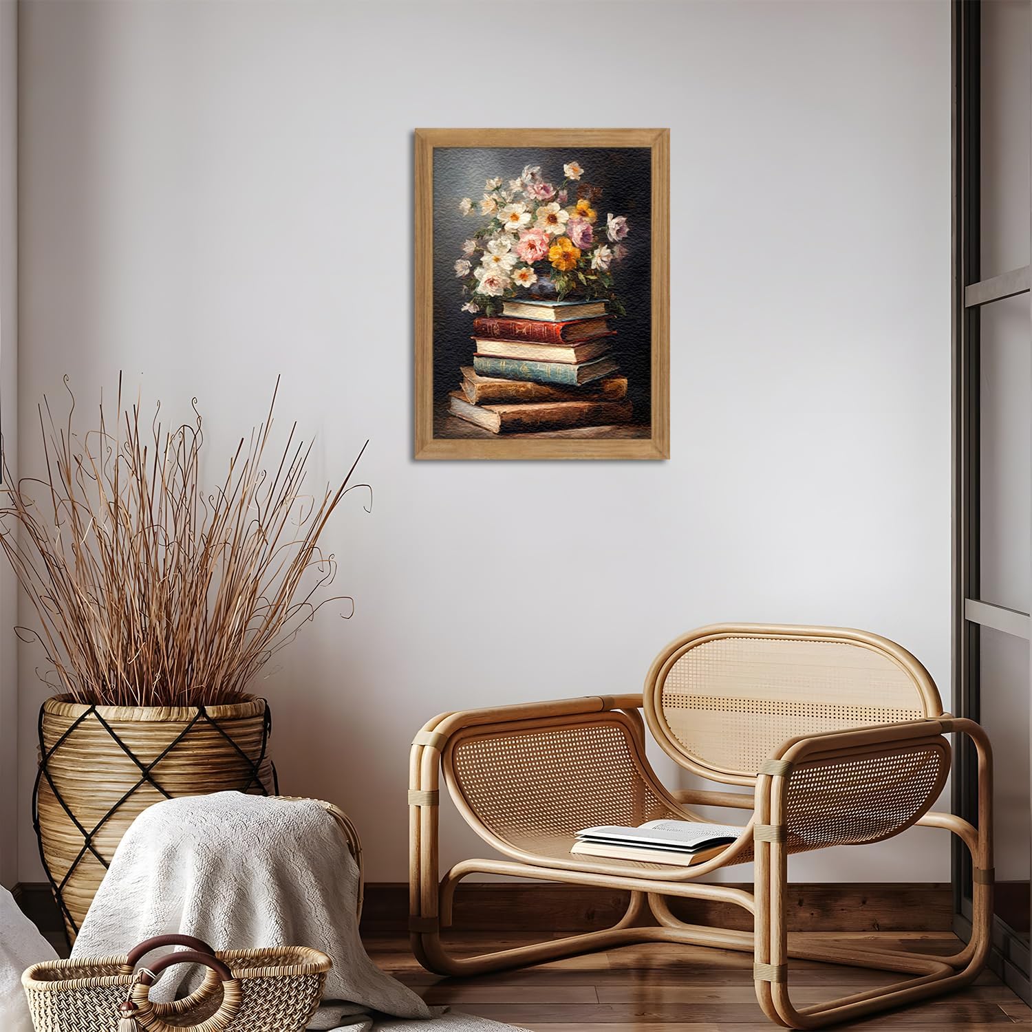 Vintage Floral Framed Wall Art - Image 2